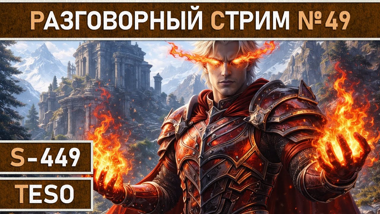 СТРИМ | TESO - Разговорный стрим №49. Тестовый сервер, смотрим изменения патча 49.