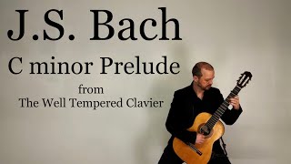 Video thumbnail of "J.S. Bach - Prelude in C minor BWV 847/Alan Mearns - guitar, Guitar by Enrico Bottelli"