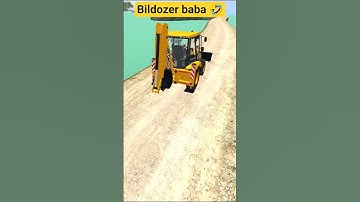 Bildozer Baba जिंदाबाद 😂 Bus Simulator Indonesia Bussid Mod | JCB Mod #gameplay #jcbgame #shorts