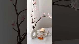 Aranjo, flor de cerejeira #diy #reciclagem #artesanato #decoracaocriativa #arranjos
