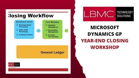 Dynamics GP Year End Close 2023