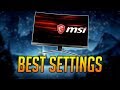 MY OPTIMAL SETTINGS GUIDE FOR MSI OPTIX MAG241C (Settings options explained, my settings)