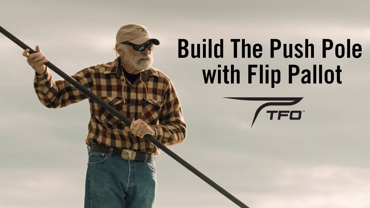 DIY wooden push pole assembly with PVC coupler and T-handle
