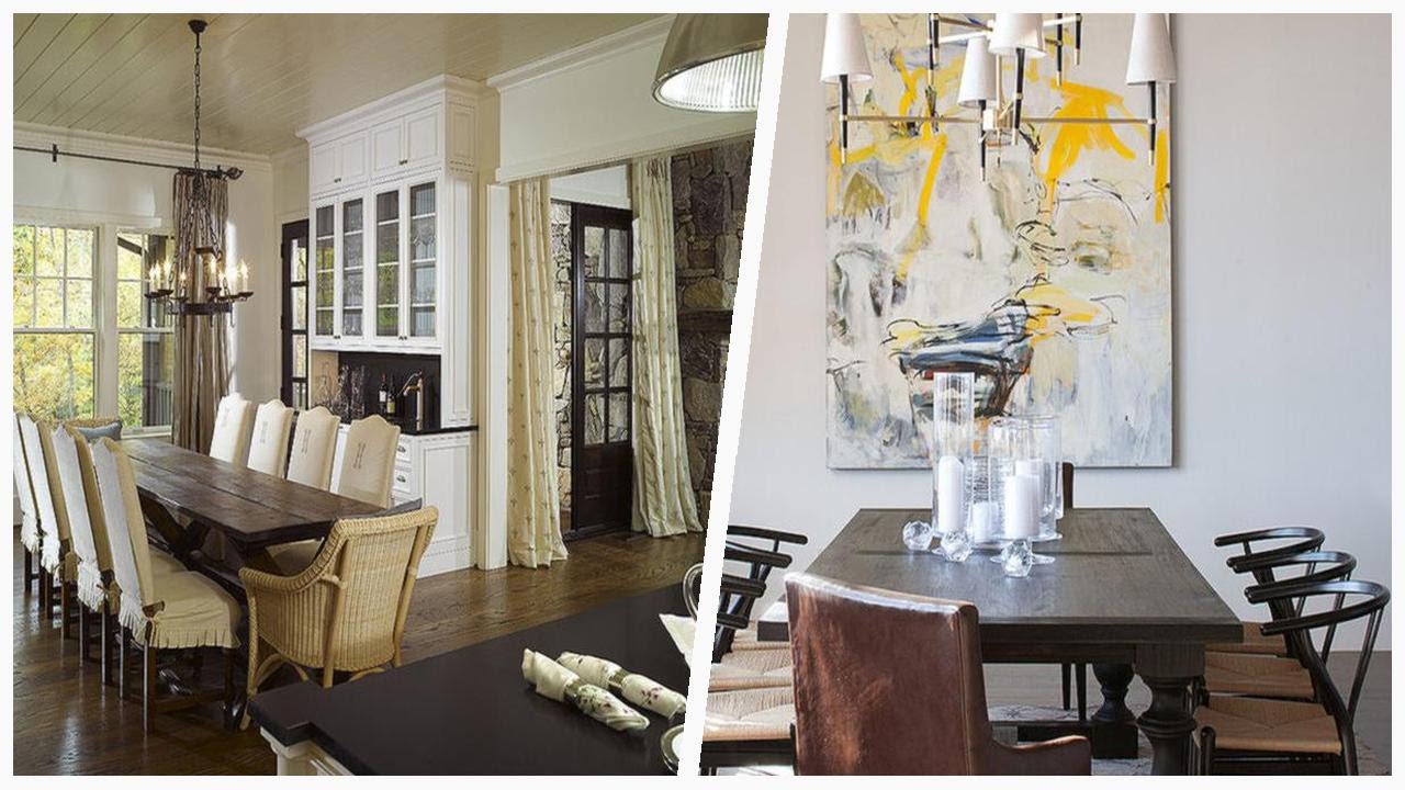 75 Dark Wood Floor Dining Room With White Walls Design Ideas You'll