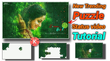 Make new owesome puzzle Status Video in kinemaster | How to make puzzel status | Puzzel template