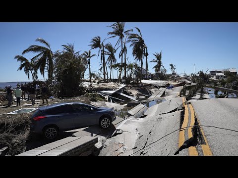 Drone footage shows hurricane ian damage in southwest florida