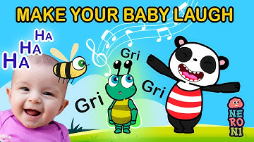 Make Your Baby Laugh with Gri | Visuals, Sounds and Music for Babies | Goofy Panda & Beebee