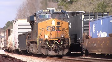 CSX I032-24 meets Q455-24 in Folkston, GA 2/24/22