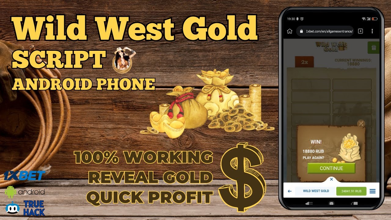 Wild West Gold 1xbet script for android #true #hack #script - YouTube