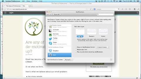 Mac Tip: Stopping banner notifications in OS X 10.8