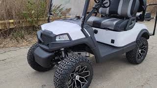 Terminator 48v Electric Golf Cart In Stock - White Color Test Drive And Review Utility Vehicle Style