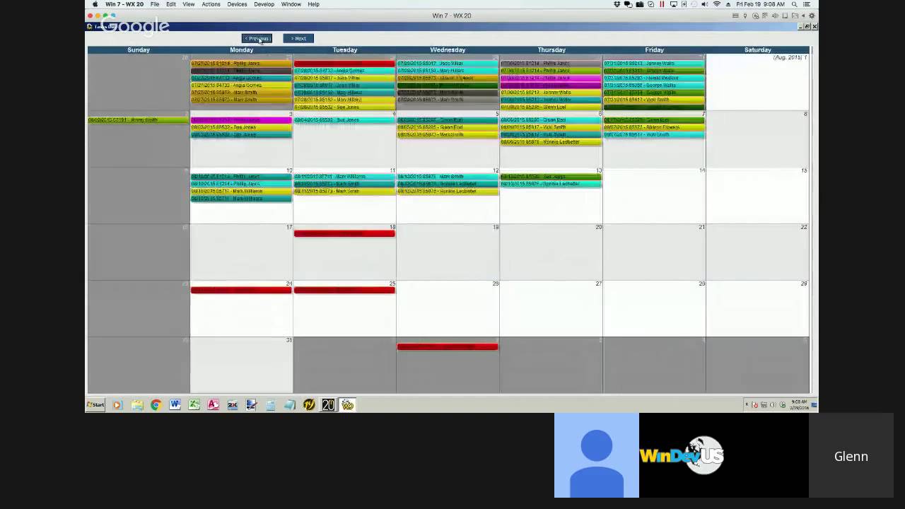 WINDEV Webinar 161 - we will be exploring the 'out of the box' features of the schedule...