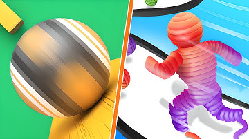 Action Balls 🆚 Rope Man Run - All Level Gameplay Android,iOS - NEW LEVELS UPDATE Best Games