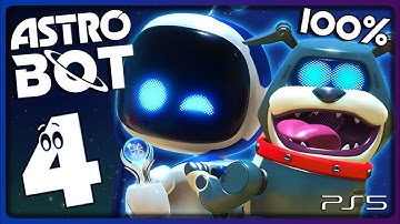 Astro Bot Walkthrough Part 4 - 100% (PS5) Go-Go Archipelago / Downsize Surprise