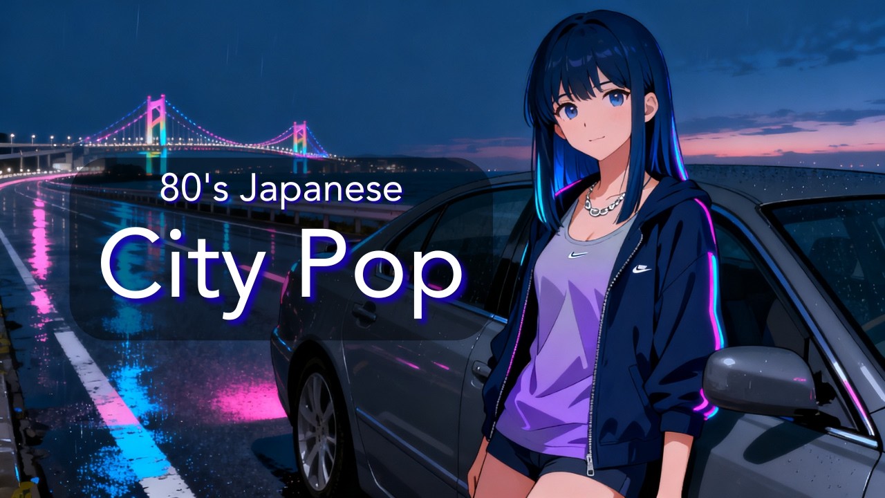 【80’s Japanese City Pop】レインボーブリッジの雨上がり｜夜ドライブ・作業用BGM