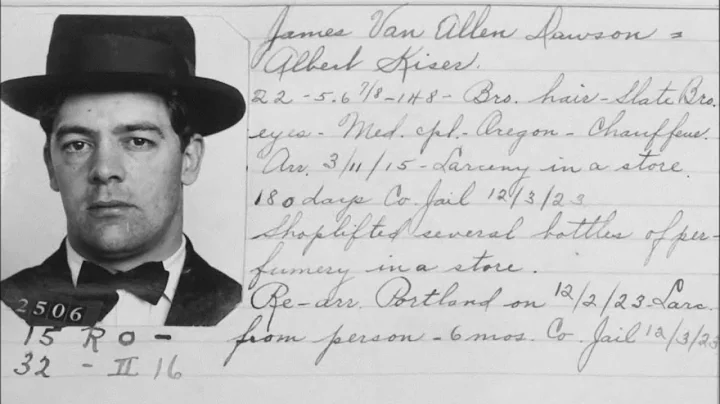 Vintage Mugshots of Criminals in Portland From the...