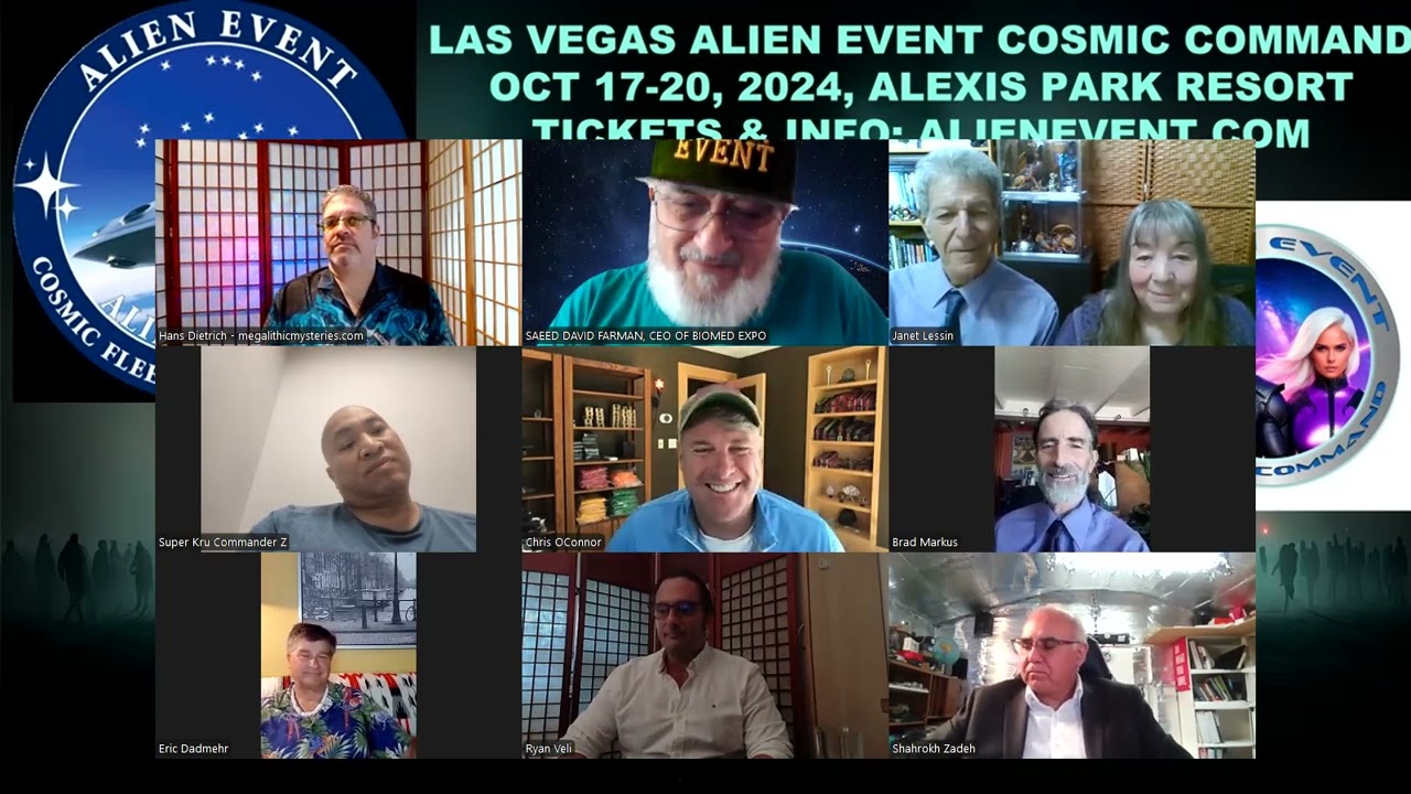 Alien Event Cosmic Command Speakers intro, OCT 17-20, 2024, ALIENEVENT.COM