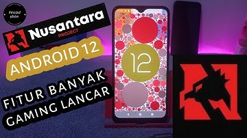 GAMING ROM redmi 8a pro..!! review and install Nusantara project 4.0 Android 12
