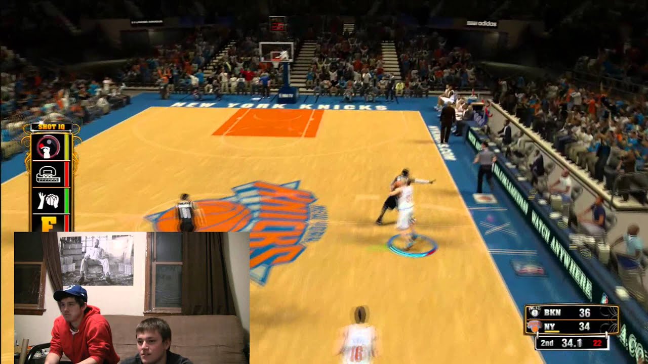 NBA 2K13 Knicks vs Nets Good Close Game