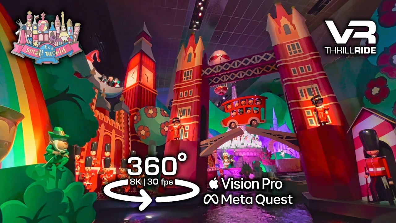 360° IT´S A SMALL WORLD 🥰 best 8K View - Disneyland Paris Stunning onride POV 2025 #metaquest