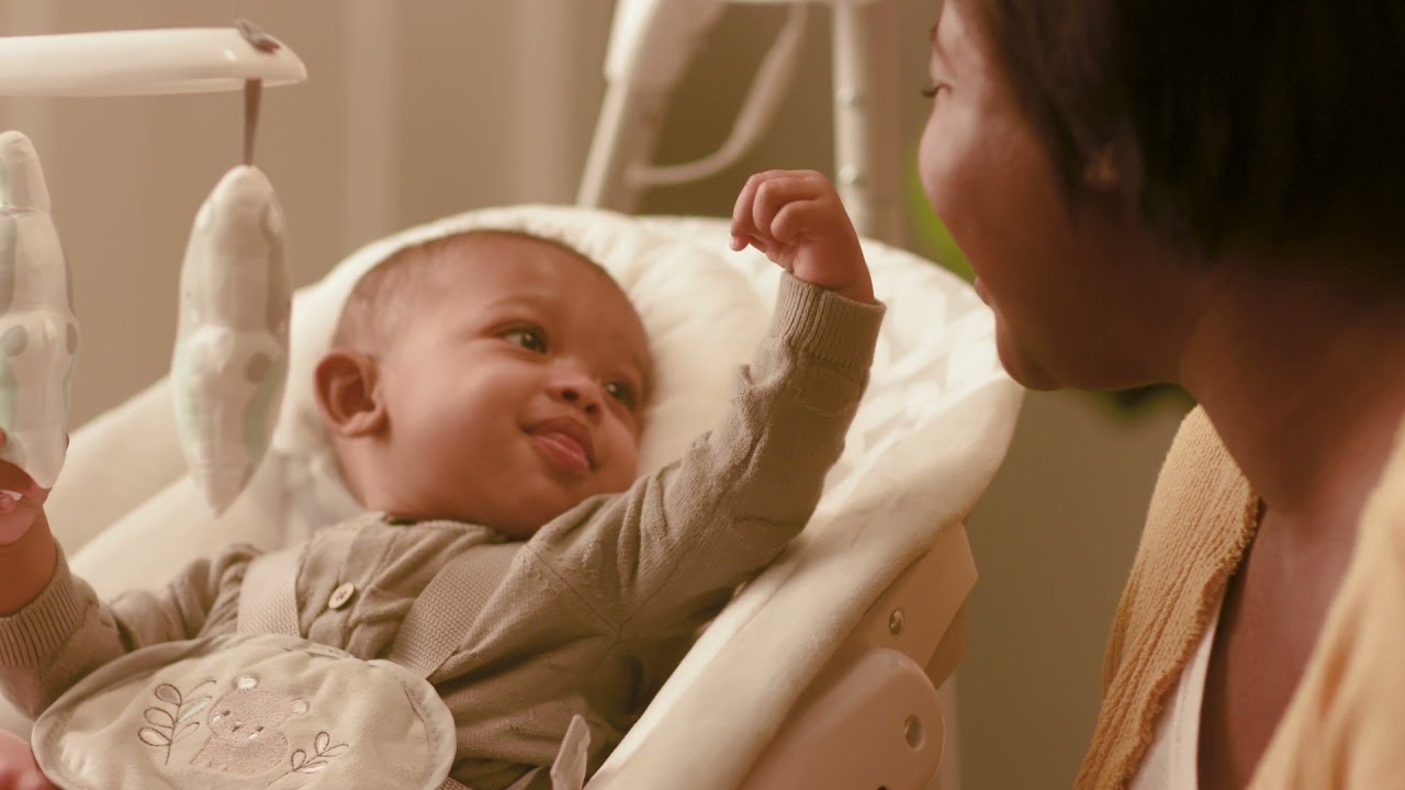 video Ingenuity SimpleComfort 2-in-1 Baby Swing & Rocker