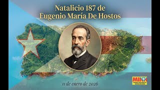 Radio TV Taina - Programa Especial - NATALICIO 187 DE EUGENIO MARÍA DE HOSTOS