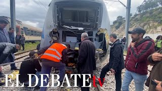 Más de 90 heridos por una colisión entre trenes en Túnez