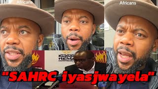 Mjomane Fuming At Sahrc Having Foreigners As Leaders  Sahrc Not For Sas 
