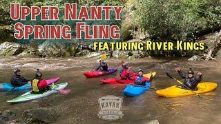 Upper Nanty Spring Fling Paddle!! featuring @RiverKingsKayak PFD!!