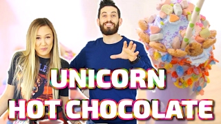 unicorn hot chocolate w laurdiy