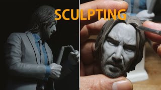 Sculpting John Wick: Chapter 4 - Keanu Reeves