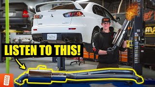 Building & Heavily Modifying a 2013 Mitsubishi Lancer EVO GSR - Part 4: HKS Hi-Power Catback Exhaust