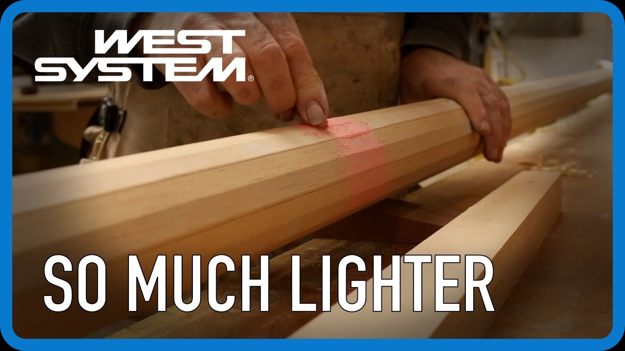 ⁣Making a Hollow Mast with West System Epoxy