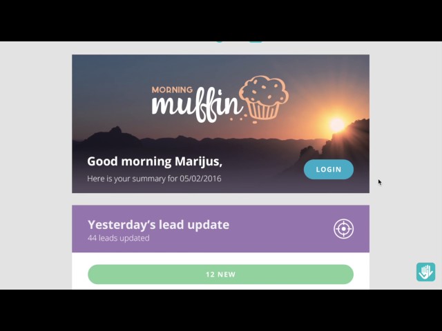 Teamgate CRM | Introducing Morning Muffin