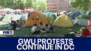 GWU protests continue on DC Campus