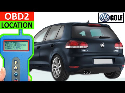 VW Golf OBD2 Diagnostic Port Location