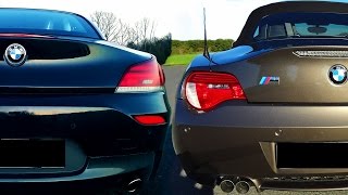 BMW Z4 35i vs Z4M Sound Battle Hear the difference 3.2L E85 vs 3.0L Turbo E89 Roadster