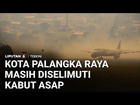 Ngeri! Kota Palangka Raya Masih Diselimuti Kabut Asap Tebal, Jarak Pandang Terbatas | Liputan 6