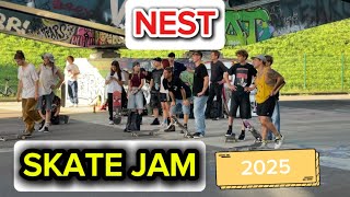 NEST SKATE JAM 2025 in Berlin mit Poorbirdskate und @clipz_500 als Moderator
