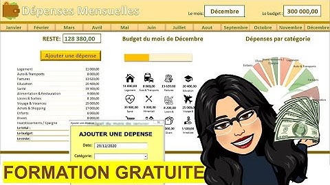 Créer une application de budget mensuel sur excel à partir de zéro