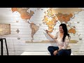 Episode 2 How to add a WORLD MAP with Countries in Interior Design✨Studio❤️Wooden World map in Hindi