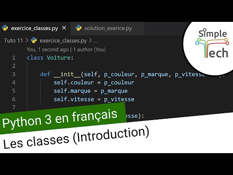 Vidéo: Qu'est-ce qu'une classe en Python 3 ?