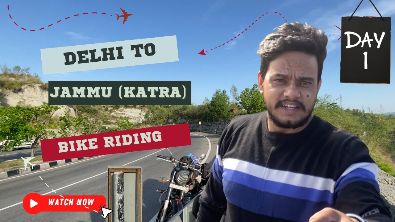 DELHI to JAMMU Solo Tour| Bike Ride | 600KMs in 13 hours, Non-Stop | Vaishno Devi yatra | Day-1