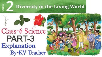 (PART-3) Diversity in the Living World / Chapter-2 Class-6 Science New NCERT Curiosity / Lesson 2