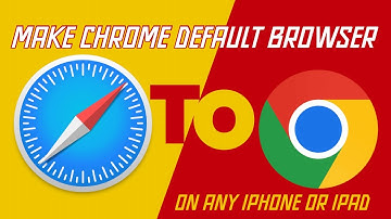 Set Chrome as your default Browser on iPad or iPhone