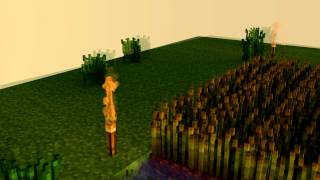 Cinema 4D Minecraft - Weizen und Gras