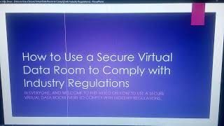 How to Use a Secure Virtual Data Room to Comply with Industry Regulations