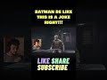 He Doesn't Live Upto the Hype #shorts #batman