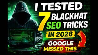 Blackhat SEO in 2026 – 7 Methods Tested | Surprising Results #blackhatseo #parasiteseo