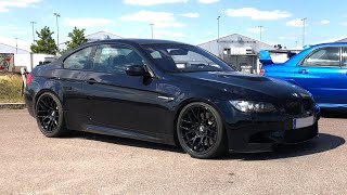 POV 7 BMW E92 M3 V8 Carbon Plenum Eventuri Intake Sound Downshifts Cold Start Walkaround